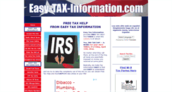 Desktop Screenshot of easy-tax-information.com